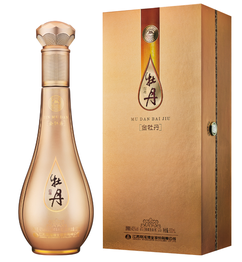 雙溝金牡丹精裝21版42度520ml單瓶裝綿柔型濃香白酒